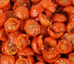 Oven Roasted Semi-Dried IQF Frozen Marinated 1/2 Halves Cherry Tomatoes