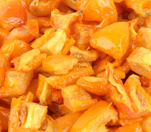 Oven Roasted Semi-Dried IQF Frozen 10x10 Diced Yellow Tomatoes